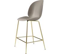 Taburete de Bar Beetle H65 Latón Mate/ Beige Nuevo