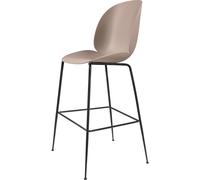 Taburete de Bar Beetle H75 Base Cónica Negro/Rosa Dulce