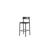&Tradition Taburete Betty TK15 Bar Chair 75 cm Fresno lacado negro-lino negro