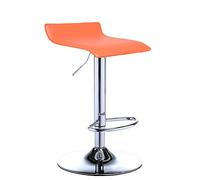 Taburete de bar con diseño giratorio de piel sintética alta para caja registradora y recepción, forma redonda, perfecto para joyerías y áreas de recepción