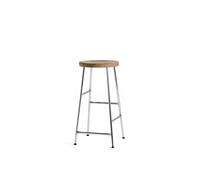 Taburete de Bar Cornet H65 Cromo/roble Aceitado
