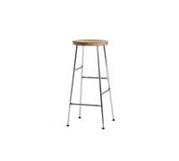 Taburete de Bar Cornet H75 Cromo/roble Aceitado