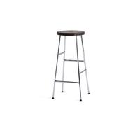 Taburete de Bar Cornet H75 Cromo/roble Ahumado