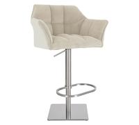 Taburete de bar damaso cord pana crema 45x64x88 cm