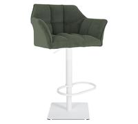 Taburete de bar damaso cord pana verde 45x64x88 cm