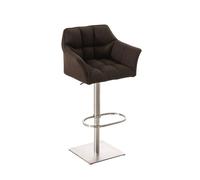 Taburete de bar damaso en tela 45x64x88-113 cm