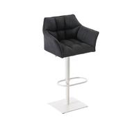 Taburete de bar damaso en tela 45x64x88-113 cm