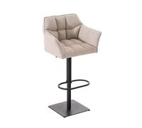 Taburete de bar damaso en tela 45x64x88-113 cm