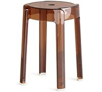 Taburete De Bar De AcríLico, Alto, Moderno, Transparente, Sin Respaldo, para Cocina, Comedor, PequeñO, Sin Brazos, Transparente, para El Hogar(Brown/B)