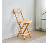 Taburete de bar de bambú con respaldo y reposapiés, silla de ratán para isla de cocina y comedor, no requiere montaje