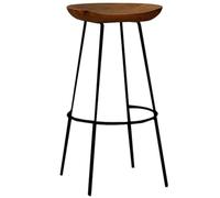 Taburete de bar de madera, silla de bar de dibujo industrial, altura de mostrador para comedor, taberna, cafetería, patio, sala de estar, oficina