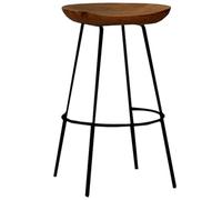 Taburete de bar de madera, silla de bar de dibujo industrial, altura de mostrador para comedor, taberna, cafetería, patio, sala de estar, oficina