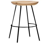 Taburete de bar de madera, silla de bar de dibujo industrial, altura de mostrador para comedor, taberna, cafetería, patio, sala de estar, oficina