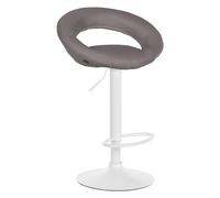 Taburete de bar de tela olinda gris 47x53x80 cm