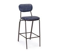 Taburete de bar Debbie Vintage Azul