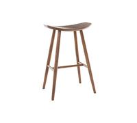 Taburete de bar diseño nogal H72 cm DEMORY