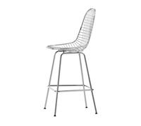 Taburete de bar Eames Wire, Cromo mediano