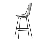 Taburete de bar Eames Wire Negro mediano