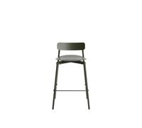 Taburete de bar FROMME H65 de cristal verde