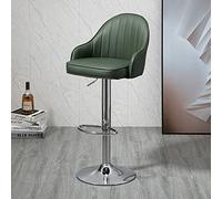 Taburete de Bar Giratorio Ajustable, de Piel sintética, Altura de mostrador, ergonómico, Moderno, con reposapiés, cojín Suave, para Comedor, Cocina, Pub, cafetería, Montaje rápido (40 x 64-8