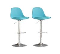 Taburete de bar giratorio de altura ajustable con respaldo, diseño moderno, piel sintética para encimera de isla de cocina, una sola pieza, ergonómico, comodidad y aspecto elegante