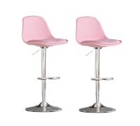 Taburete de bar giratorio de altura ajustable con respaldo, diseño moderno, silla de cocina de poliuretano, 1 pieza