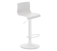 Taburete de bar hover plástico blanco 36x39x84 cm