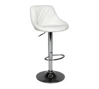 Taburete de bar jasper 48×46×106 cm color blanco