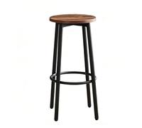 Taburete De Bar Moderno, Taburetes Altos con Reposapiés, Sillas De Cocina Sin Respaldo Ni Brazos, Ideal For Pubs, Cocinas, Comedores Y Cafeterías.(Marrón)