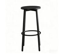 Taburete De Bar Moderno, Taburetes Altos con Reposapiés, Sillas De Cocina Sin Respaldo Ni Brazos, Ideal For Pubs, Cocinas, Comedores Y Cafeterías.(Negro)