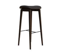 Taburete de Bar NY11 con Asiento Tapizado, Altura 75, Roble Ahumado Oscuro/antracita, 21003
