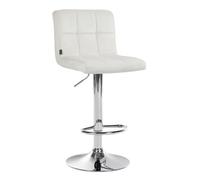 Taburete de bar peru terciopelo crema 47x46x94 cm