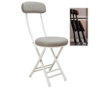 Taburete de bar plegable con respaldo, silla de cocina compacta, taburete de desayuno que ahorra espacio para comedor, sala de estar, escritorio, balcón