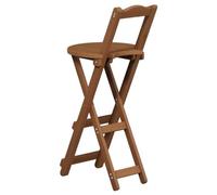 Taburete de bar plegable de bambú con respaldo y reposapiés, altura ajustable 45/63/75 cm, capacidad de 220 libras, taburete de cocina y comedor, color verde, diseño que ahorra espacio