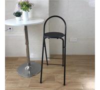 Taburete De Bar Plegable Taburetes Altos Plegables Con Respaldo Taburete Plegable Alto Ligero Portatil Con Reposapiés Y Pies Antideslizantes Taburetes Plegables Cocina Sin Instalación Fácil De Limpiar