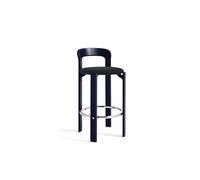 Taburete de bar Rey H65 con asiento tapizado Deep Blue Water
