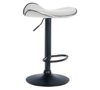 Taburete de bar shanghai simil cuero blanco 45x45x71 cm