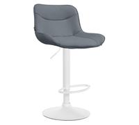 Taburete de bar vonore en polipiel simil cuero (pvc) gris 51x49x85 cm