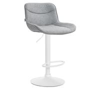Taburete de bar vonore en tela gris 51x49x85 cm