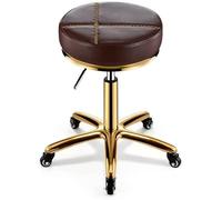 Taburete de belleza profesional con ruedas, giratorio y altura ajustable, para técnicos de salón y peluquería, solución de asiento duradera y cómoda