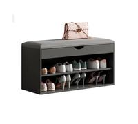Taburete de cambio de zapatos Puerta de casa El gabinete de zapatos puede estar en una puerta moderna y sencilla con taburete de almacenamiento de zapatos Banco de entrada(B,S 50cm)