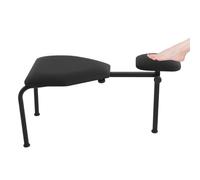 Taburete de cuidado de pies ajustable en altura con función de masaje para salón de belleza y hogar, capacidad de carga 50 kg, color blanco, moderno, eléctrico, ajustable (negro)