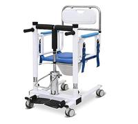 Taburete de ducha portátil para silla de ruedas, silla de ruedas hidráulica para traslado en el hogar, elevador de transferencia con poste IV y bandeja de escritorio, elevador de transferencia de