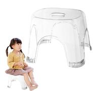 Taburete de ducha transparente, impermeable, antideslizante, para baño, asiento transparente, banco de esquina para baño, mesita de noche, pequeños espacios de ducha