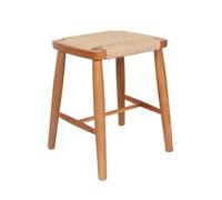 Taburete De Entrada Taburete Nórdico Simple De Madera Maciza Con Cuerda Cuadrada, Taburete De Roble For Puerta De Casa, Taburete For Cambiar Zapatos, Taburete De Tocador For Dormitorio Taburete Para C