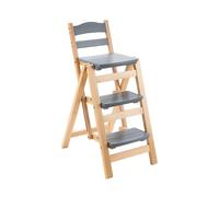Taburete de escalera plegable resistente, escalera antideslizante, capacidad de 330 libras, diseño de ahorro de espacio para el hogar, cocina, oficina, viajes en caravana, pedal ancho para mayor