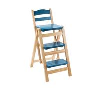 Taburete de escalera plegable resistente, escalera antideslizante, capacidad de 330 libras, diseño de ahorro de espacio para el hogar, cocina, oficina, viajes en caravana, pedal ancho para mayor