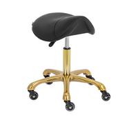 Taburete de estética - 55 - 70 cm - 150 kg - negro/dorado | physa