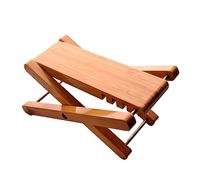 Taburete de guitarra de madera maciza, 3 niveles, ajustable, plegable, pedal de guitarra para guitarrista