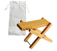 Taburete De Guitarra Portátil Con Bolsa Reposapiés De Guitarra De Madera Plegable Para Mayor Comodidad
